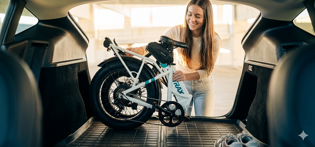 R2V2 Foldable Electric Bike 20*3.0" 32KPH | 64KM Range